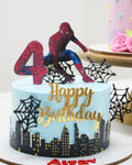 Urban Defender: Web-Slinger Cityscape Birthday Cake