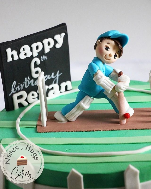 Cricket Stadium Theme Birthday Cake