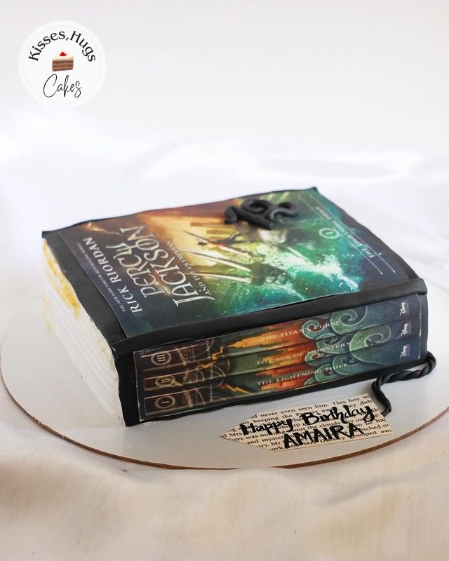 Percy Jackson Book Theme Birthday Cake – Mythology Fan Cake Design