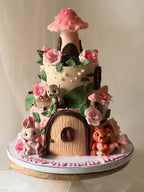 Enchanted Woodland Fairy House Cake