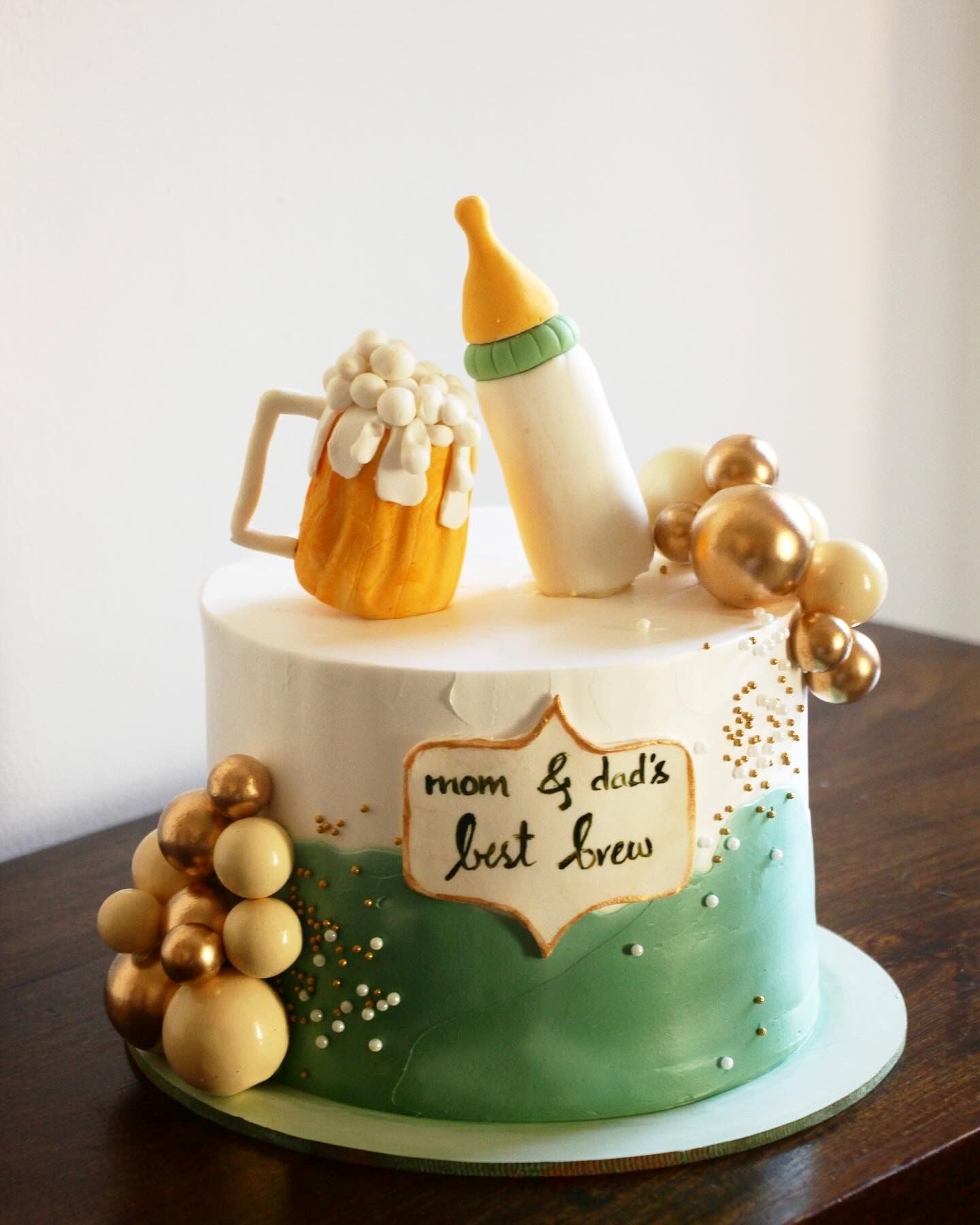 Mom & Dad’s Best Brew Baby Shower Cake