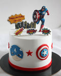 Captain America Superhero Cake