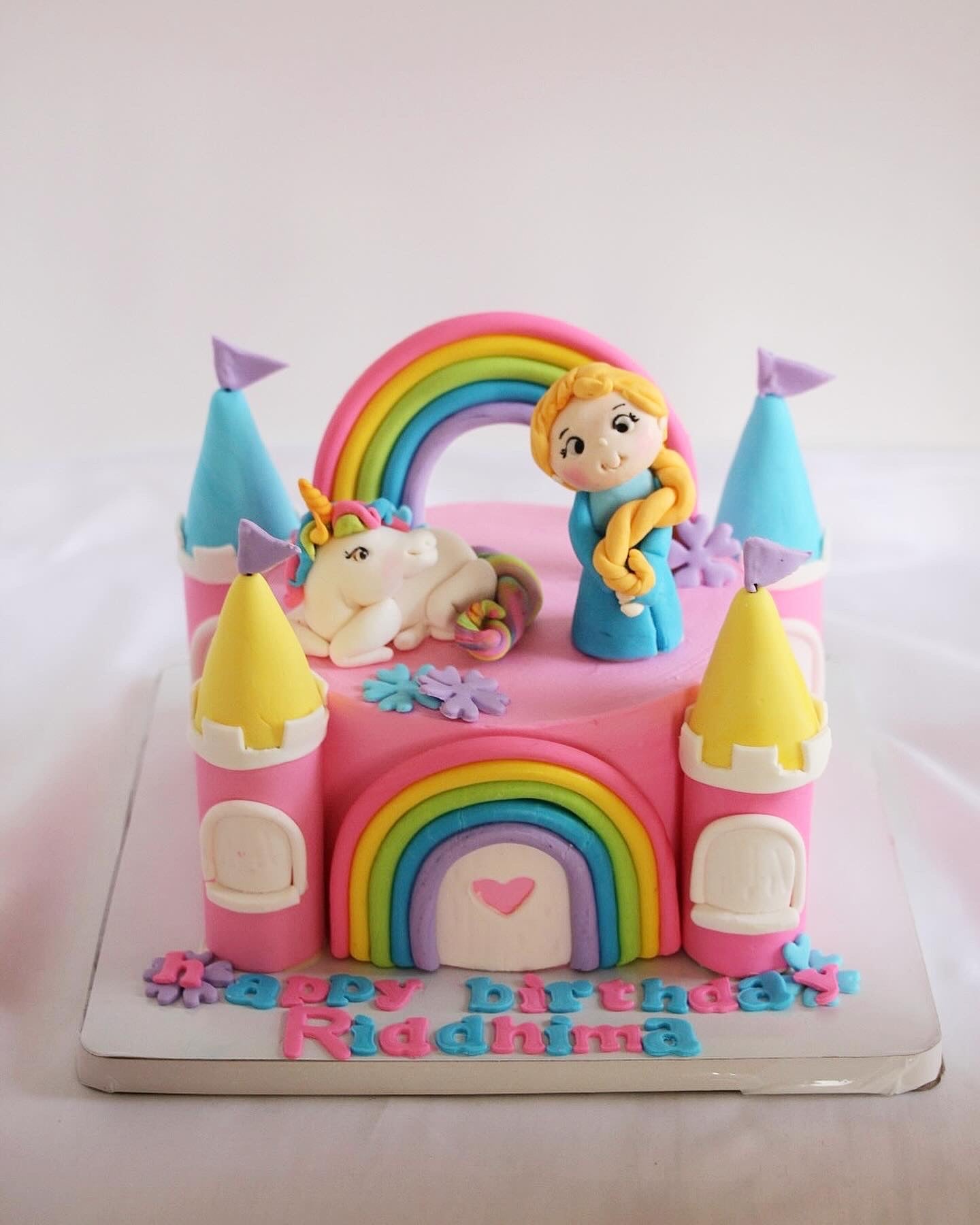 The Rainbow Castle & Unicorn Dream Cake