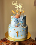 Angel Theme First Birthday Cake
