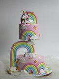 Gravity-Defying Rainbow Unicorn Dream Cake