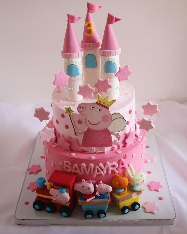Peppa Pig Princess Castle Cake