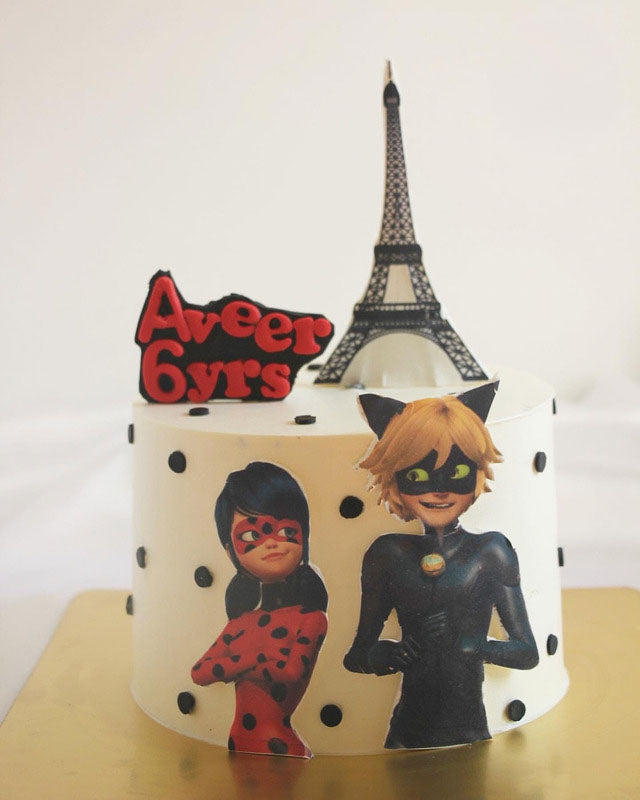 Ladybug & Cat Noir Adventure Cake