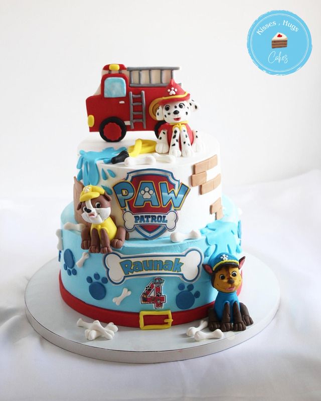 Paw Patrol Theme Kids Birthday Cake