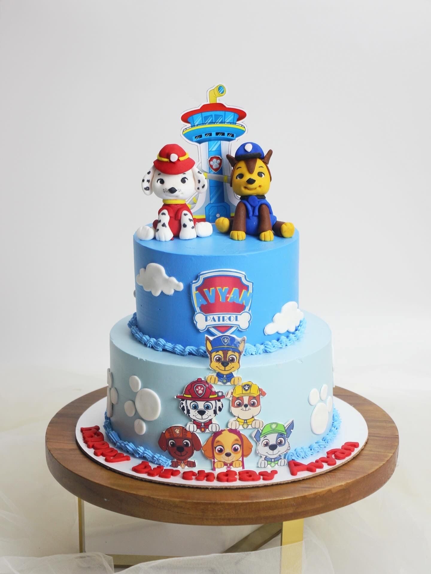Two Tier Paw Patrol Kids Cake