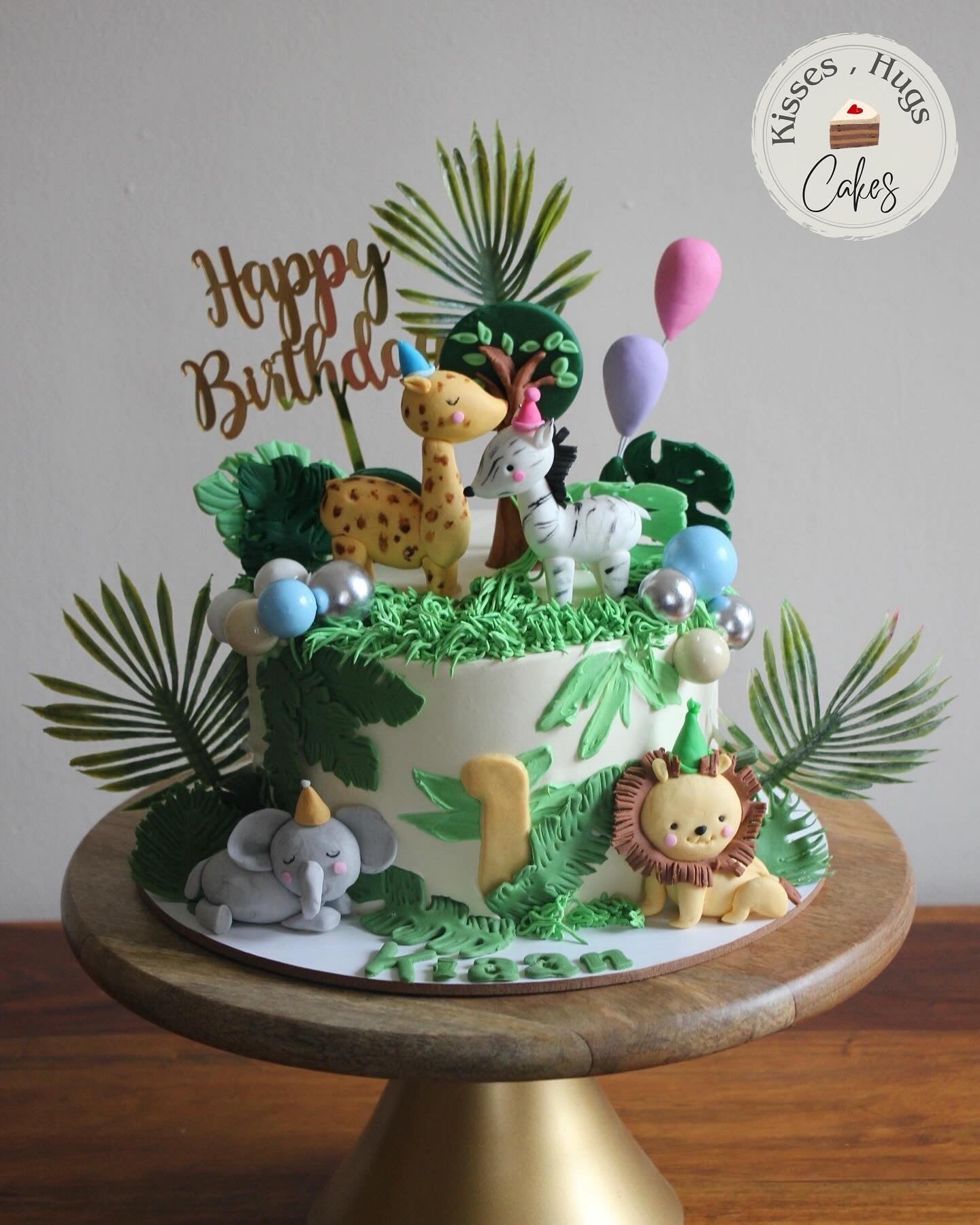 Safari Celebration Party Animal Jungle Cake
