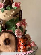 Enchanted Woodland Fairy House Cake