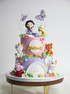 Enchanted Garden - A Whimsical Character Celebration Cake