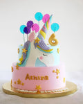 Pastel Unicorn Birthday Cake