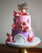 Enchanted Deer Princess Theme Cake