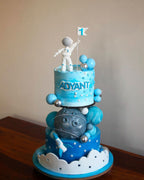 Space Explorer First Birthday Cake
