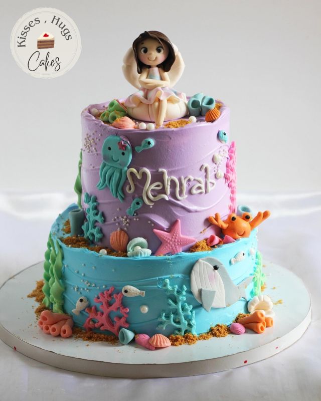 Under the Sea Mermaid Birthday Cake