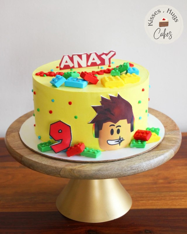 Colorful Kids Building Blocks Cake