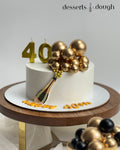 40th Birthday Champagne Celebration Cake