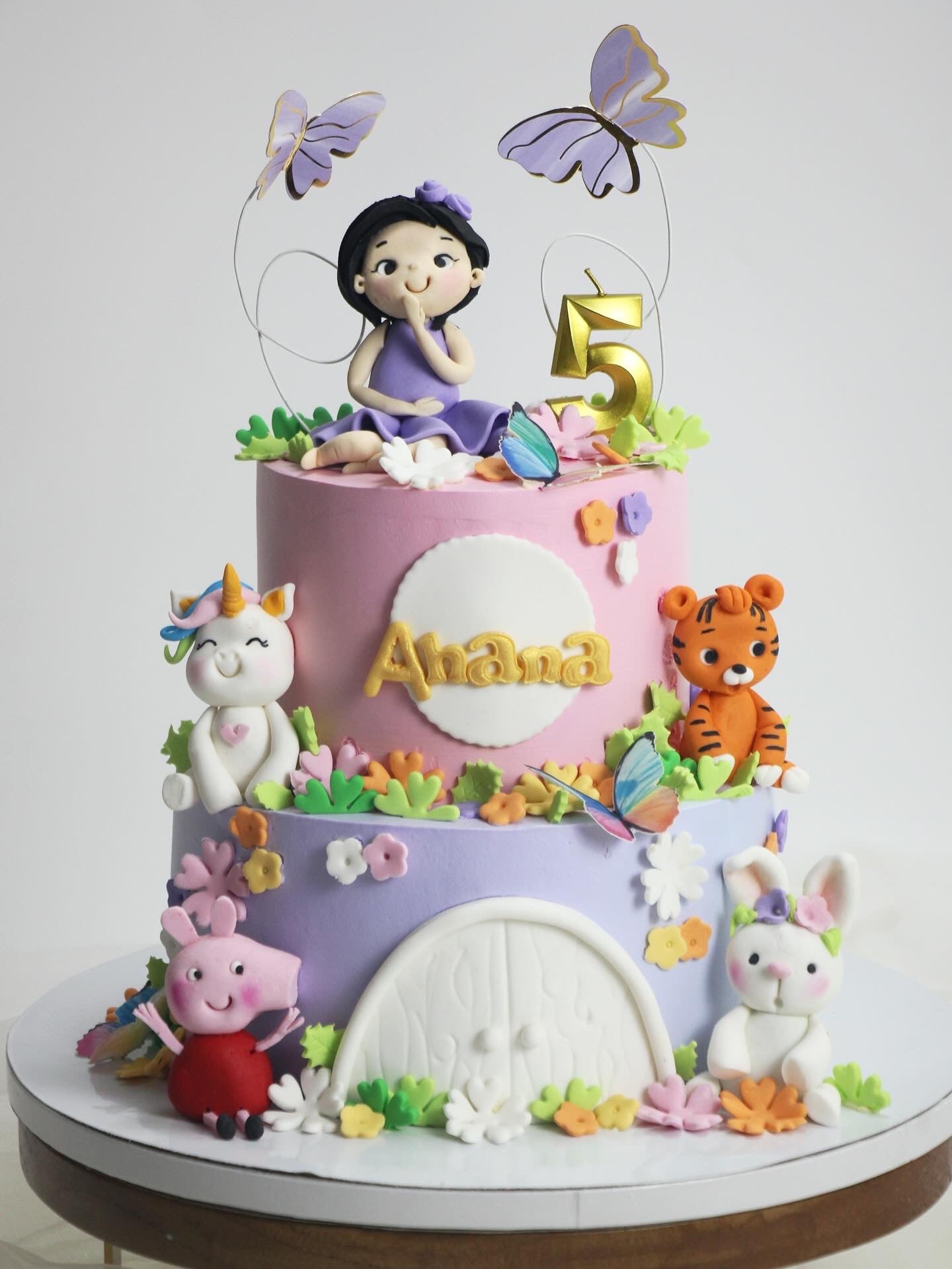 Enchanted Garden - A Whimsical Character Celebration Cake