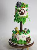 Gravity-Defying Safari Treehouse Adventure Cake