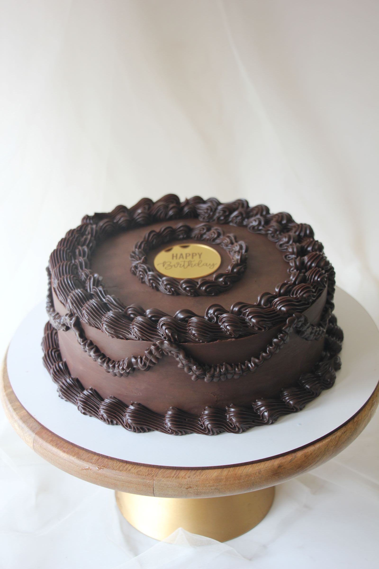 Dark Chocolate Cake | Rich Classic Chocolate Birthday Cake