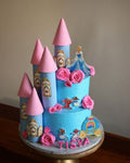 Princess Castle Birthday Cake | Custom Fairytale Kids Celebration Cake