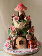 Enchanted Woodland Fairy House Cake