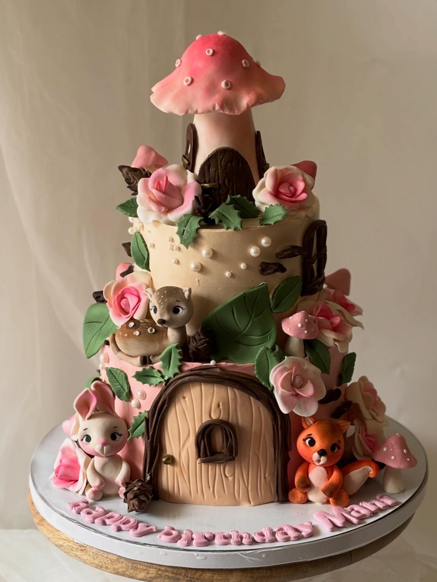 Enchanted Woodland Fairy House Cake