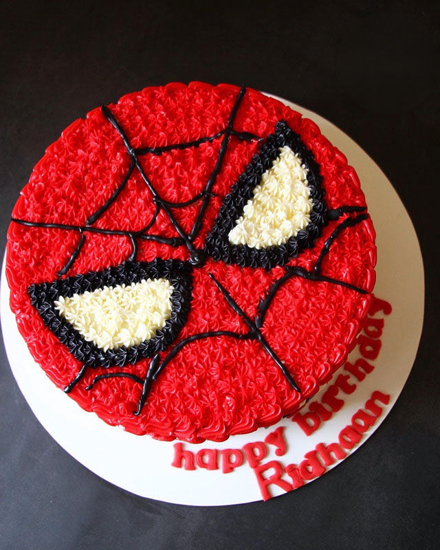 Spider Hero Theme Cake