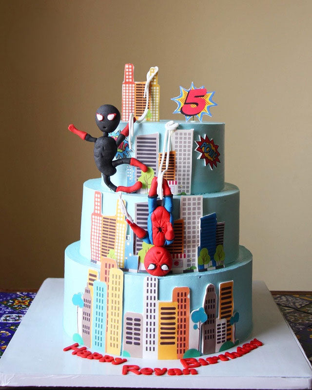 Superhero City Adventure Cake (3 Tier)