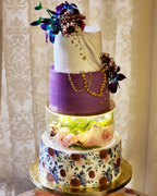 Royal Glow Three-Tier Celebration Cake