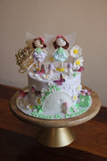 Twin Enchanted Garden Fairy Celebration Cake