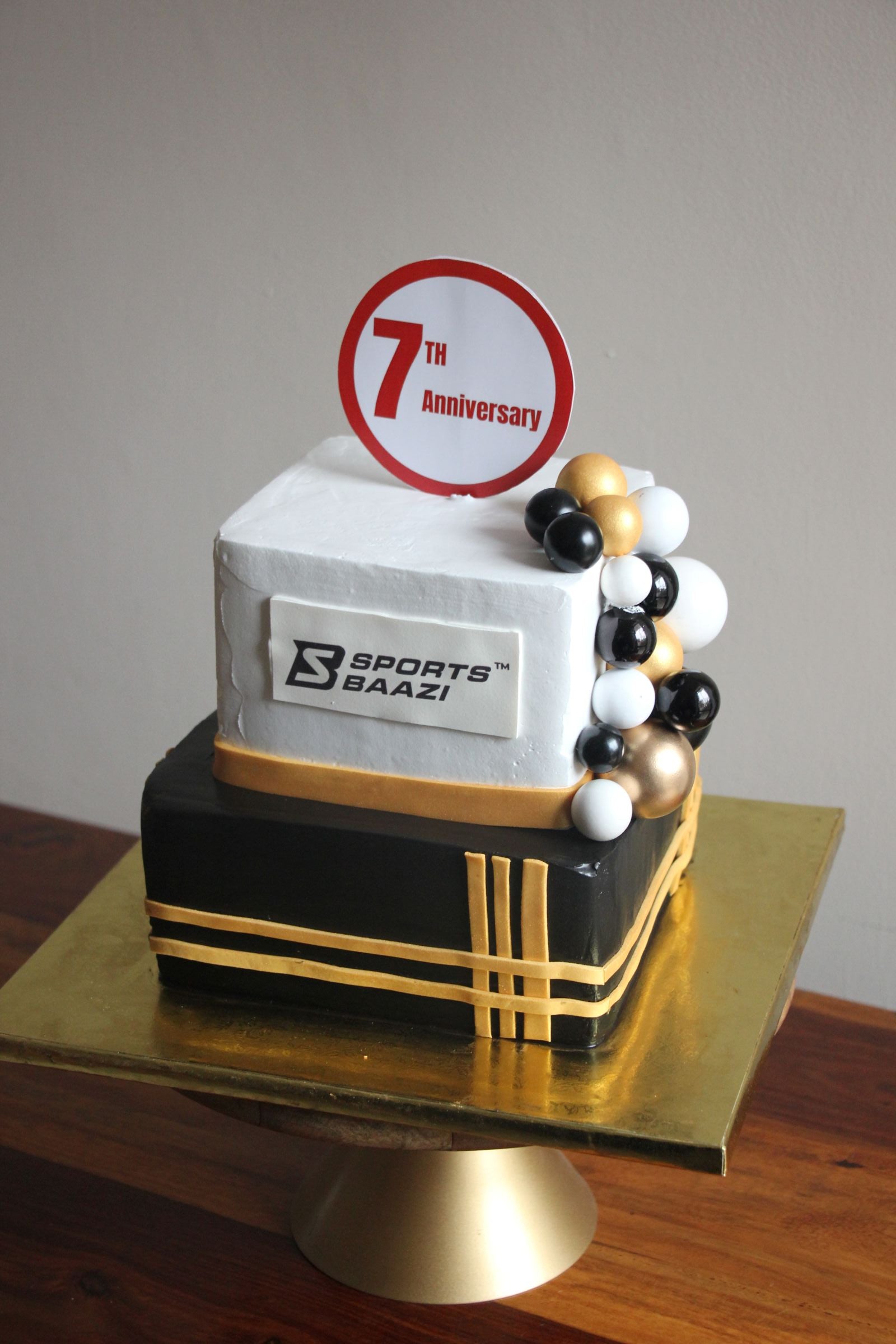 Corporate Anniversary Cake with Custom Logo | Elegant Business Celebration Cake