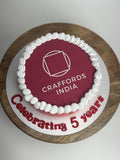 Corporate Milestone Cake with Custom Logo | Business Anniversary Celebration Cake