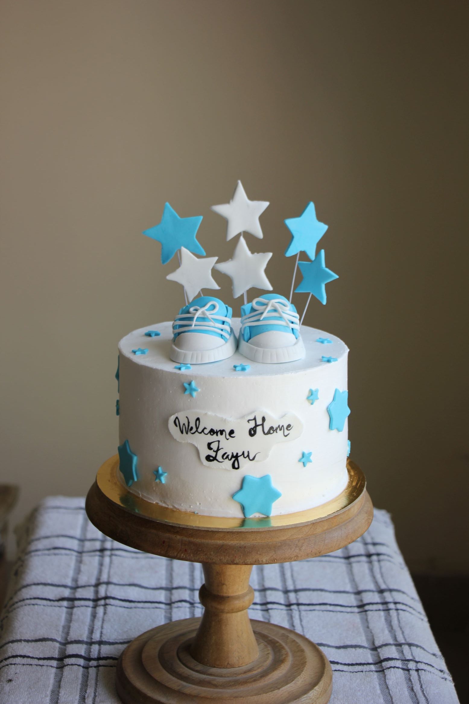 Welcome Home Baby Cake