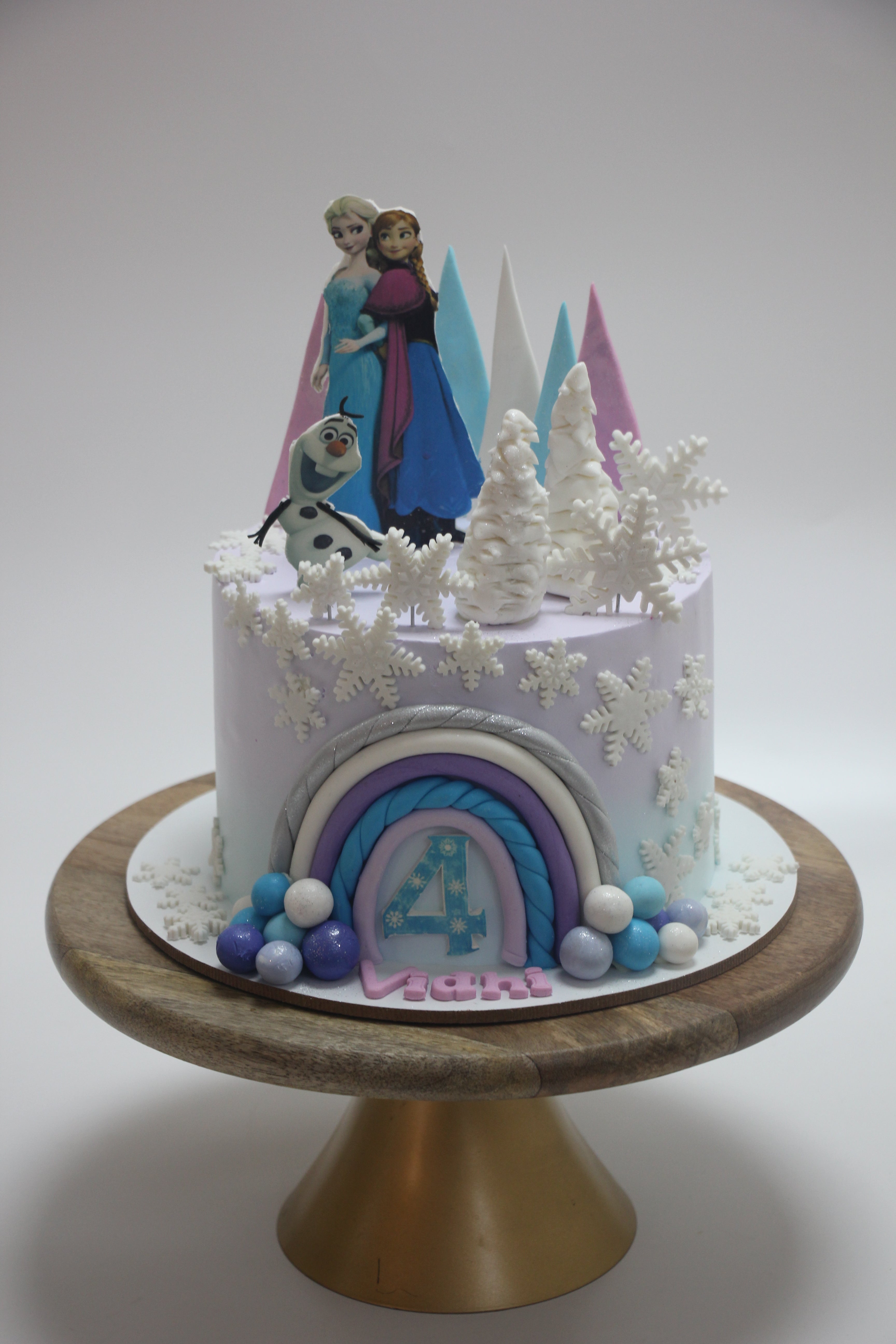 Frozen Kingdom Winter Wonderland Character Cake
