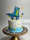 Roller Skating Theme Birthday Cake – Kids Skating Party Cake Design