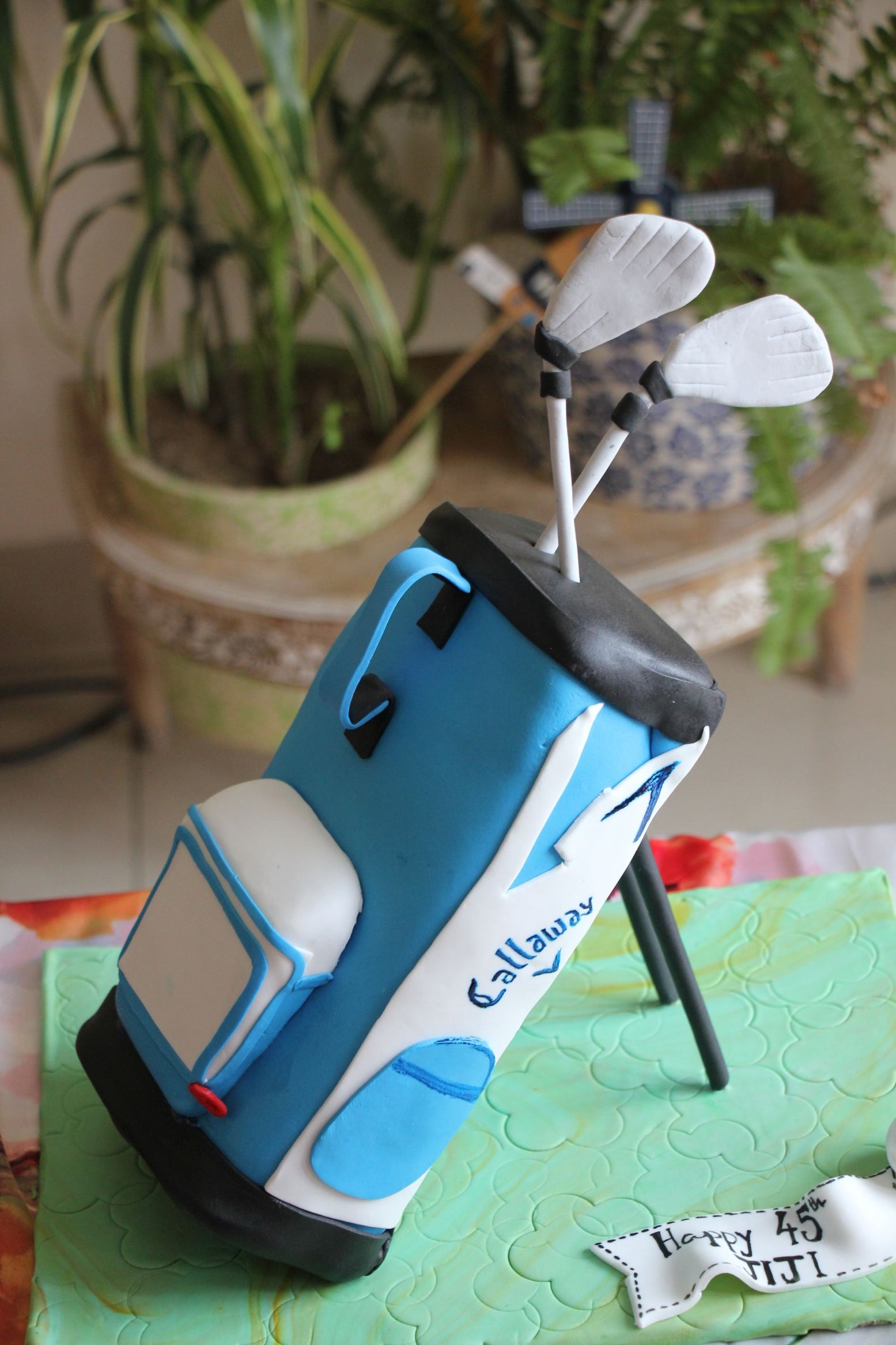 Golf Bag Theme Birthday Cake