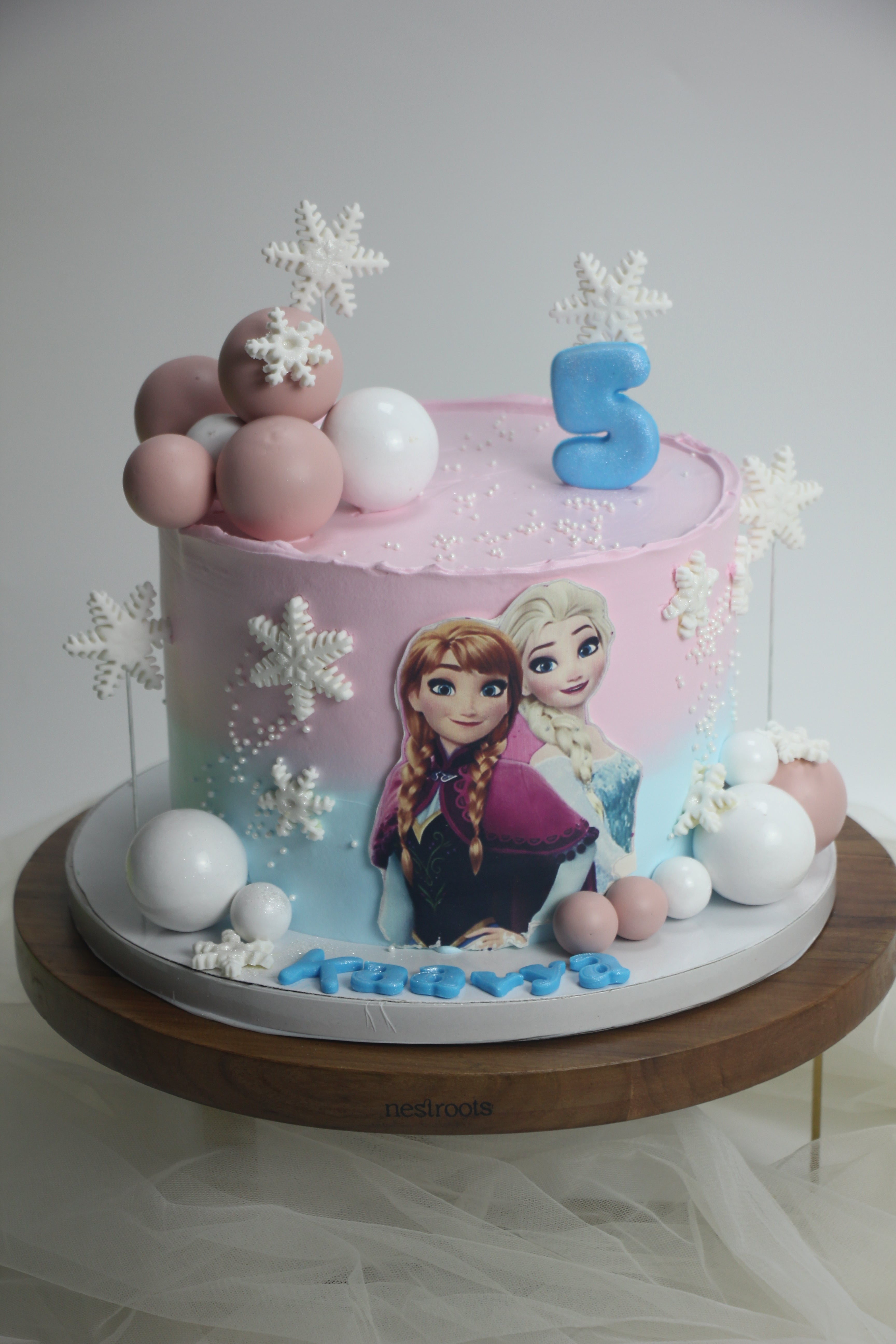 Soft Glow Winter Princess Cake