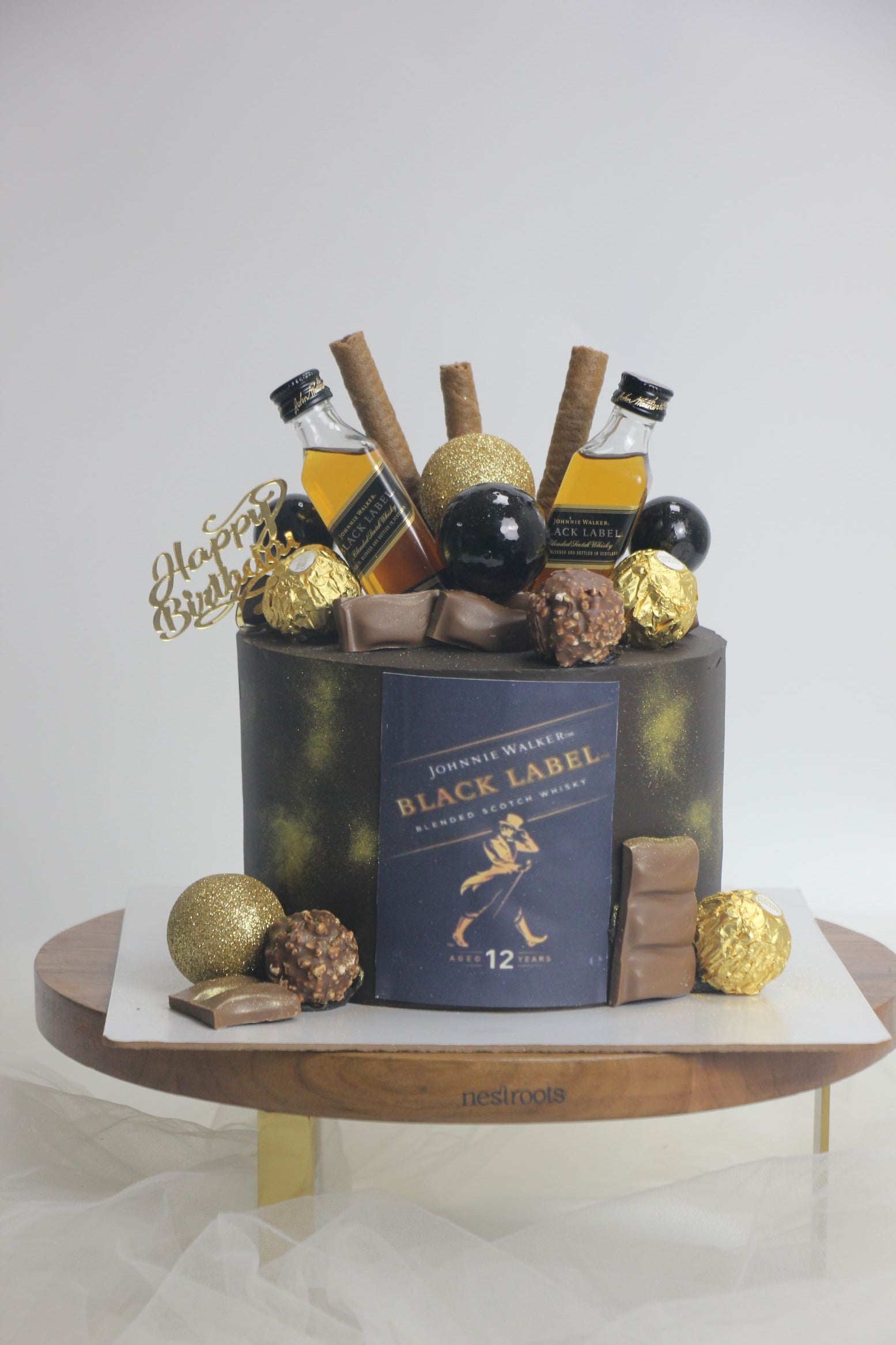 Luxury Whiskey Cake for Men