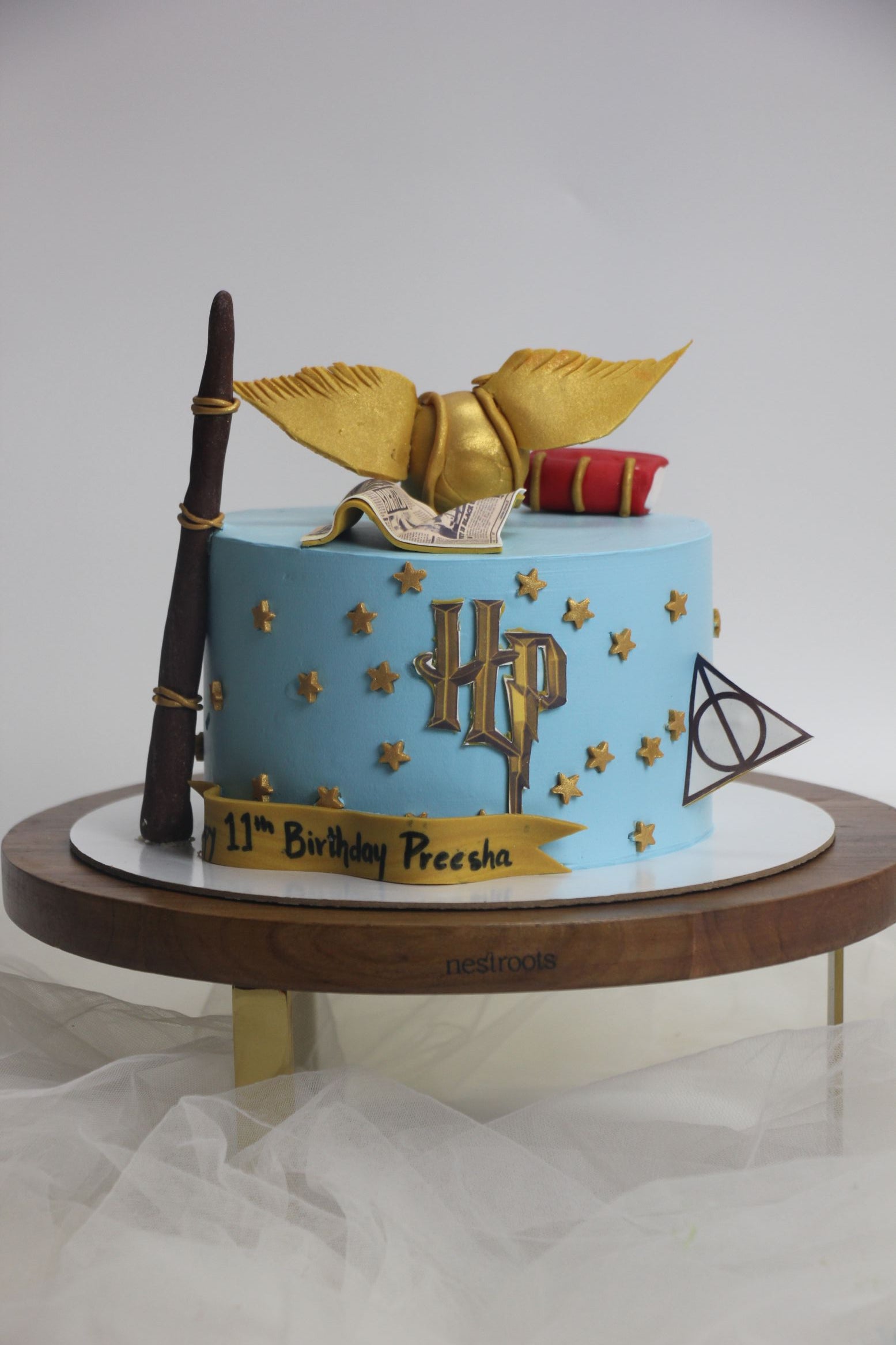 Harry Potter Broomstick Birthday Cake – Magical Wizard Theme Cake