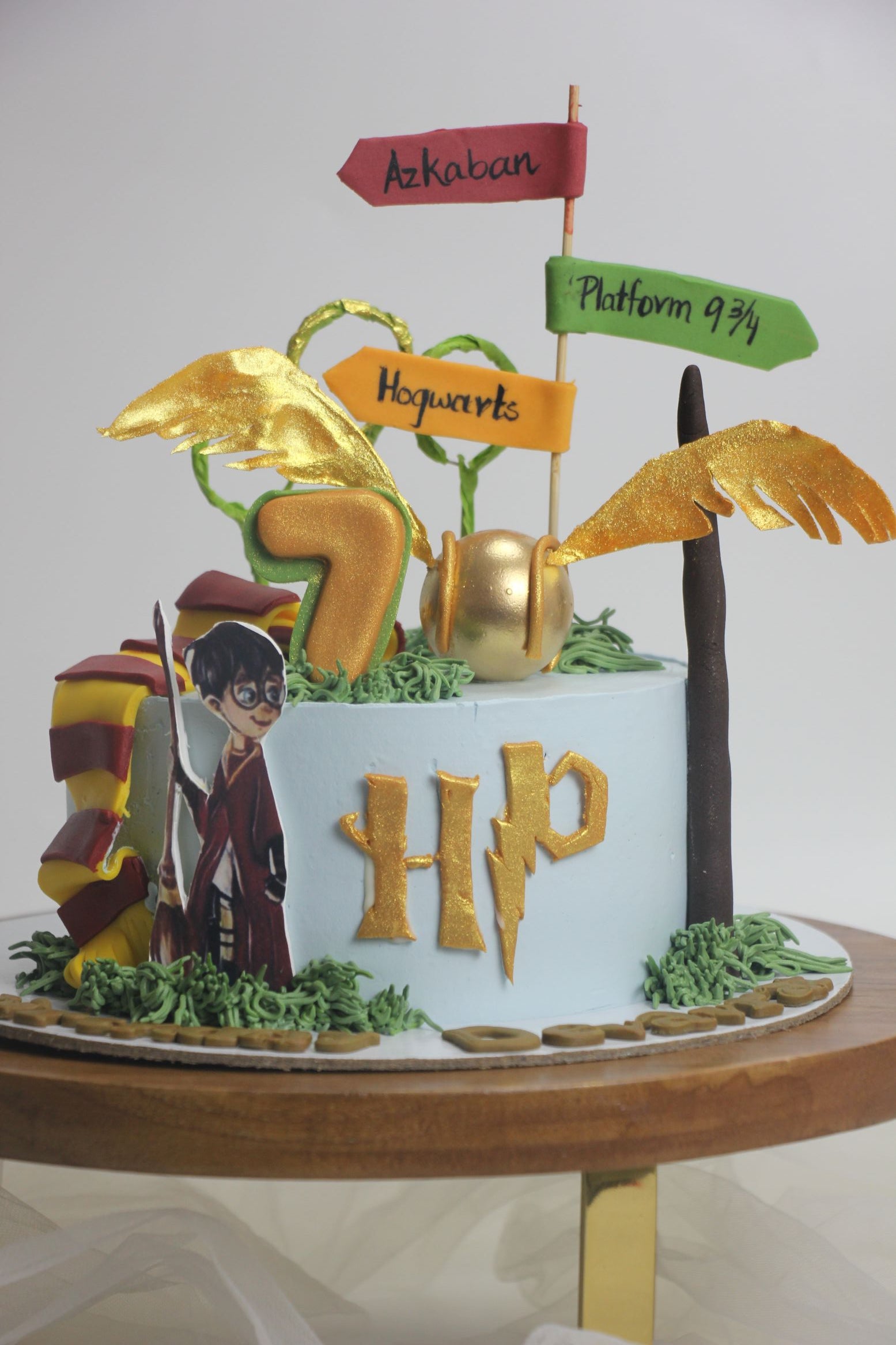 Harry Potter 7th Birthday Cake – Hogwarts Wizard Theme Celebration Cake