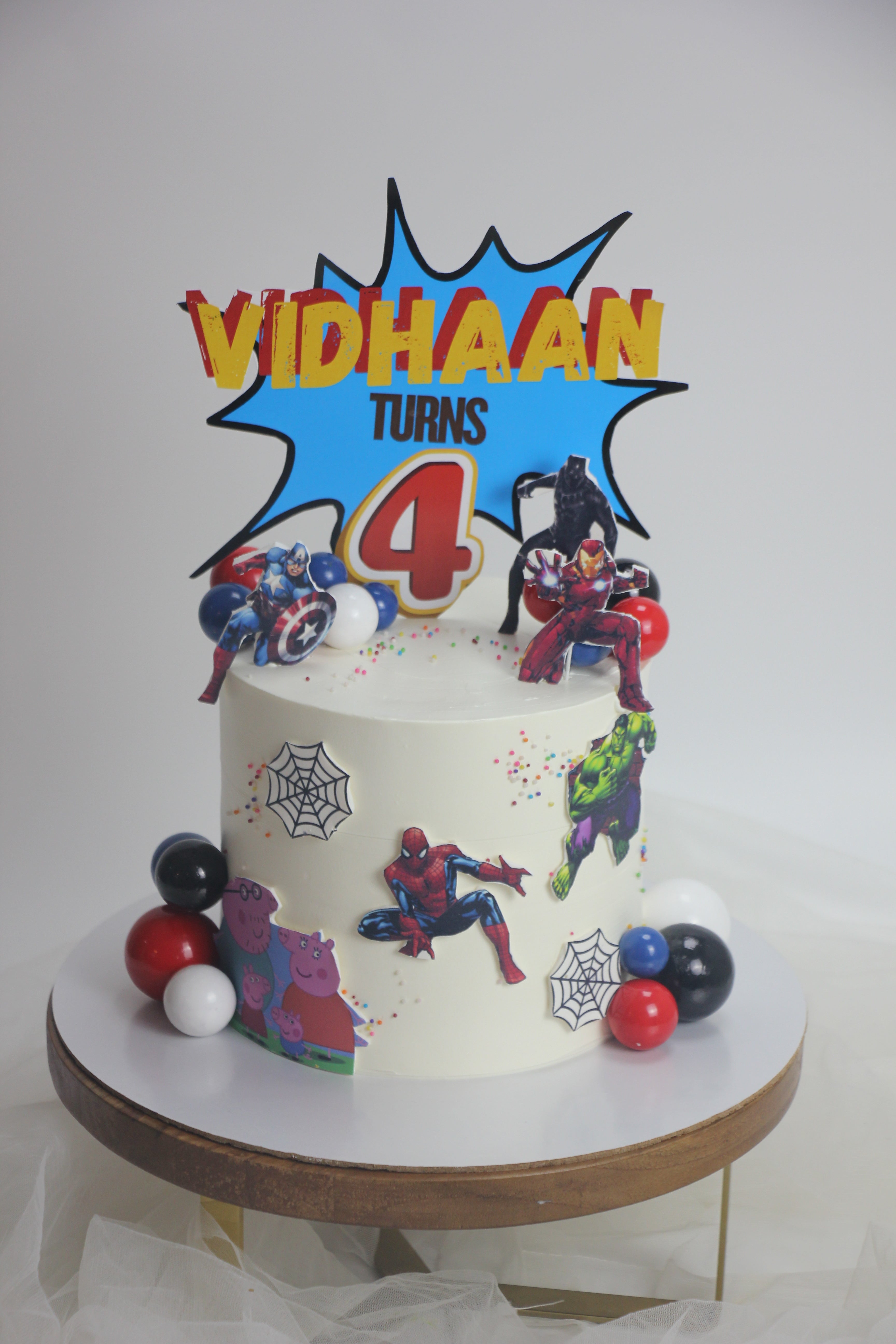 Mightiest Team Multiverse Superhero Celebration Cake