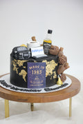 Black & Gold Luxury Celebration Cake