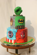 Mightiest Smash Multi-Hero Icon Cake