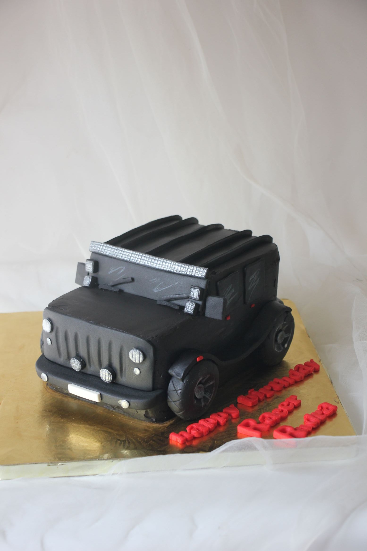 Jeep Car Theme Birthday Cake