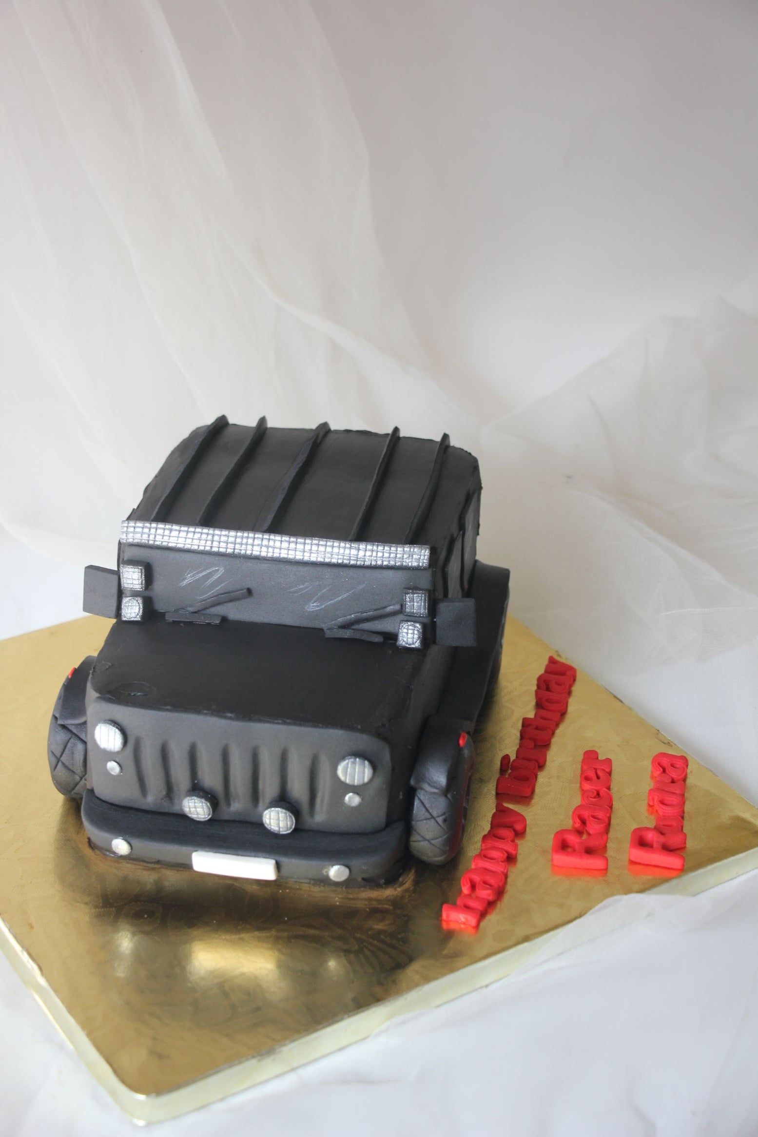 Jeep Car Theme Birthday Cake