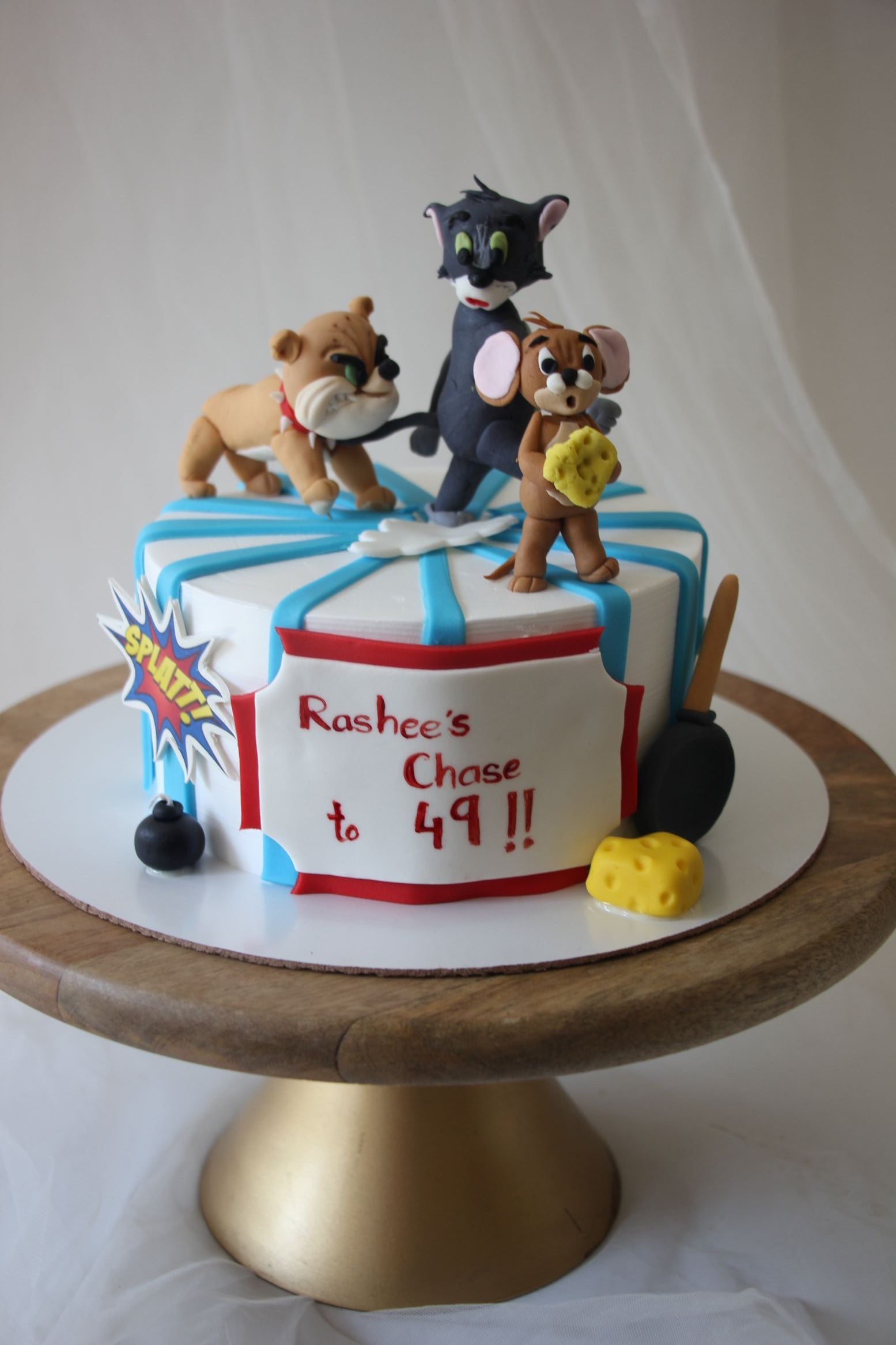 Tom and Jerry Theme Birthday Cake