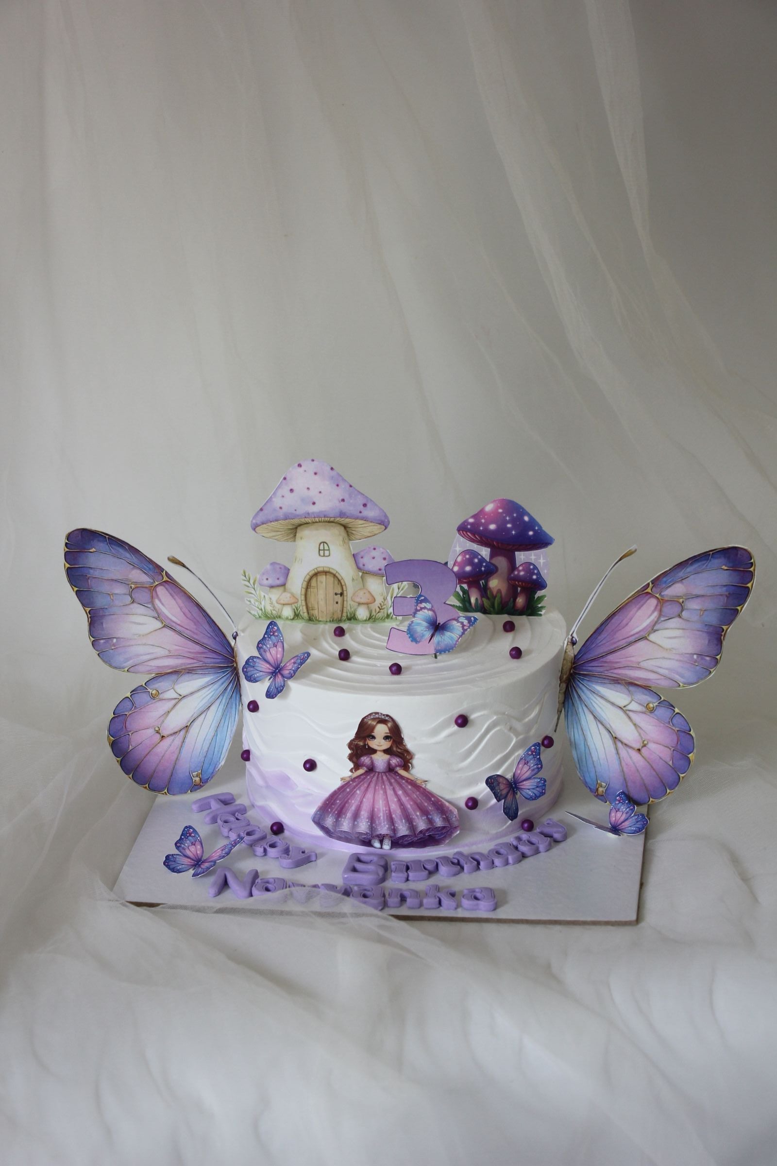 Enchanted Butterfly Fairy Birthday Cake | Custom Magical Kids Cake