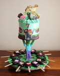 Minecraft Anti-Gravity Birthday Cake with Cakesicles | Custom Kids Party Cake